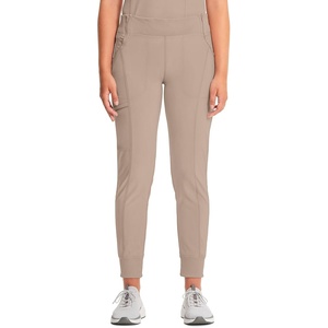 image:imageCherokee Infinity Womens Scrub Jogger Pants Mid Rise with 5 PocketsKhaki