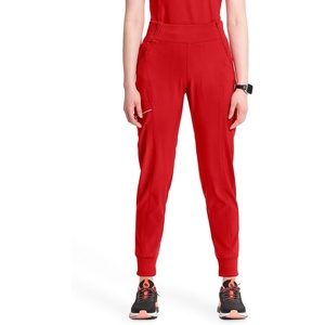 image:imageCherokee Infinity Womens Scrub Jogger Pants Mid Rise with 5 PocketsRed