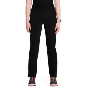 image:imageCherokee Infinity Womens Scrub Pant Mid Rise Tapered Leg Scrubs BottomsBlack