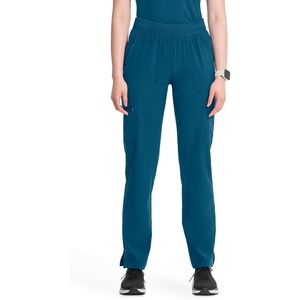 image:imageCherokee Infinity Womens Scrub Pant Mid Rise Tapered Leg Scrubs BottomsCaribbean Blue