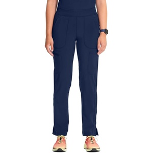 image:imageCherokee Infinity Womens Scrub Pant Mid Rise Tapered Leg Scrubs BottomsNavy