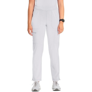 image:imageCherokee Infinity Womens Scrub Pant Mid Rise Tapered Leg Scrubs BottomsWhite