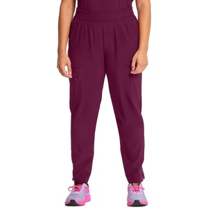 image:imageCherokee Infinity Womens Scrub Pant Mid Rise Tapered Leg Scrubs BottomsWine