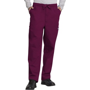 image:imageCherokee WW Originals Scrub for Men Fly Front Cargo Pant with 7 PocketsWine