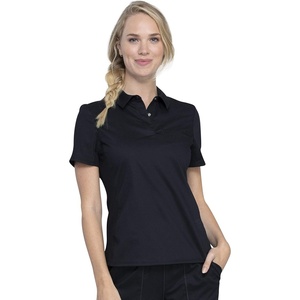image:imageCherokee WW Revolution Polo Scrub Top For Women Classic Fit Chest PocketBlack
