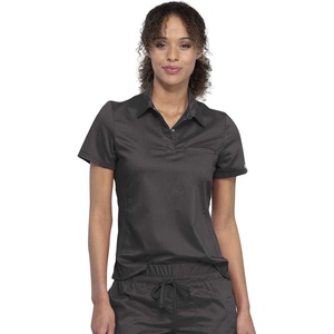 image:imageCherokee WW Revolution Polo Scrub Top For Women Classic Fit Chest PocketPewter