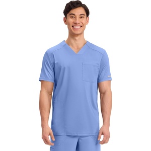 image:imageCherokee WW Revolution Scrubs For Men VNeck Mesh Yoke 2 PocketsCiel