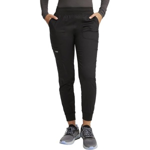 image:imageCherokee WW Revolution Womens Scrub Jogger Pants Mid Rise 5 PocketsBlack
