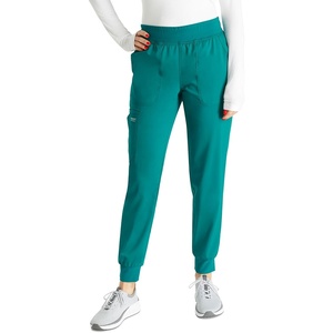 image:imageCherokee WW Revolution Womens Scrub Jogger Pants Mid Rise 5 PocketsHunter Green