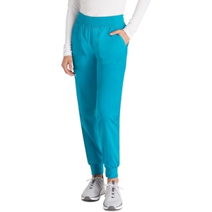 image:imageCherokee WW Revolution Womens Scrub Jogger Pants Mid Rise 5 PocketsTeal Blue