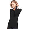 image:imageCherokee Long Sleeve Underscrub for Women Modern Classic fit Soft Crew Neck Knit Tee with 2Way Stretch  4881Black
