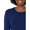 image:imageCherokee Long Sleeve Underscrub for Women Modern Classic fit Soft Crew Neck Knit Tee with 2Way Stretch  4881Navy
