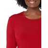 image:imageCherokee Long Sleeve Underscrub for Women Modern Classic fit Soft Crew Neck Knit Tee with 2Way Stretch  4881Red