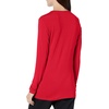 image:imageCherokee Long Sleeve Underscrub for Women Modern Classic fit Soft Crew Neck Knit Tee with 2Way Stretch  4881Red