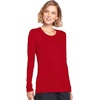 image:imageCherokee Long Sleeve Underscrub for Women Modern Classic fit Soft Crew Neck Knit Tee with 2Way Stretch  4881Red