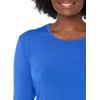 image:imageCherokee Long Sleeve Underscrub for Women Modern Classic fit Soft Crew Neck Knit Tee with 2Way Stretch  4881Royal