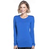 image:imageCherokee Long Sleeve Underscrub for Women Modern Classic fit Soft Crew Neck Knit Tee with 2Way Stretch  4881Royal