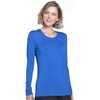 image:imageCherokee Long Sleeve Underscrub for Women Modern Classic fit Soft Crew Neck Knit Tee with 2Way Stretch  4881Royal
