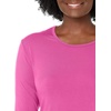 image:imageCherokee Long Sleeve Underscrub for Women Modern Classic fit Soft Crew Neck Knit Tee with 2Way Stretch  4881Shocking Pink