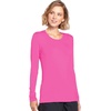 image:imageCherokee Long Sleeve Underscrub for Women Modern Classic fit Soft Crew Neck Knit Tee with 2Way Stretch  4881Shocking Pink