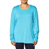 image:imageCherokee Long Sleeve Underscrub for Women Modern Classic fit Soft Crew Neck Knit Tee with 2Way Stretch  4881Turquoise