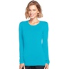 image:imageCherokee Long Sleeve Underscrub for Women Modern Classic fit Soft Crew Neck Knit Tee with 2Way Stretch  4881Turquoise