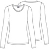 image:imageCherokee Long Sleeve Underscrub for Women Modern Classic fit Soft Crew Neck Knit Tee with 2Way Stretch  4881Turquoise