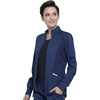 image:imageCherokee Revolution Scrub Jacket for Women Zip Front StretchNavy