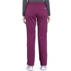image:imageCherokee Scrub Pant for Women Mid Rise Straight Leg Drawstring Bottom with 5 Pockets Soft Stretchy amp Durable Fabric  WW160Wine