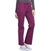 image:imageCherokee Scrub Pant for Women Mid Rise Straight Leg Drawstring Bottom with 5 Pockets Soft Stretchy amp Durable Fabric  WW160Wine