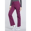 image:imageCherokee Scrub Pant for Women Mid Rise Straight Leg Drawstring Bottom with 5 Pockets Soft Stretchy amp Durable Fabric  WW160Wine