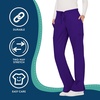 image:imageCherokee Scrubs for Women Mid Rise Moderate Flare Drawstring Pant with 5 Pockets Ultra Soft amp Breathable Fabric  WW120Grape
