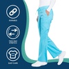 image:imageCherokee Scrubs for Women Mid Rise Moderate Flare Drawstring Pant with 5 Pockets Ultra Soft amp Breathable Fabric  WW120Turquoise