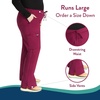 image:imageCherokee Scrubs for Women Mid Rise Moderate Flare Drawstring Pant with 5 Pockets Ultra Soft amp Breathable Fabric  WW120Wine