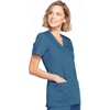 image:imageCherokee WW Originals Scrubs for Women Mock Wrap Nursing Scrub TopCaribbean Blue
