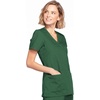 image:imageCherokee WW Originals Scrubs for Women Mock Wrap Nursing Scrub TopHunter Green