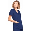 image:imageCherokee WW Originals Scrubs for Women Mock Wrap Nursing Scrub TopNavy