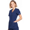 image:imageCherokee WW Originals Scrubs for Women Mock Wrap Nursing Scrub TopNavy