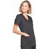 image:imageCherokee WW Originals Scrubs for Women Mock Wrap Nursing Scrub TopPewter
