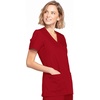 image:imageCherokee WW Originals Scrubs for Women Mock Wrap Nursing Scrub TopRed