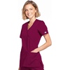 image:imageCherokee WW Originals Scrubs for Women Mock Wrap Nursing Scrub TopWine