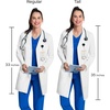 image:imageCherokee White Lab Coat Women 33 amp 35 Long Sleeve Medical CoatWhite