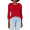 image:imageCherokee Long Sleeve Underscrub for Women Modern Classic fit Soft Crew Neck Knit Tee with 2Way Stretch  4881Red