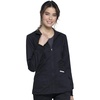 image:imageCherokee Revolution Scrub Jacket for Women Zip Front StretchBlack