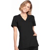 image:imageCherokee WW Originals Scrubs for Women Mock Wrap Nursing Scrub TopBlack