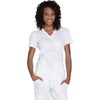 image:imageCherokee WW Originals Scrubs for Women Mock Wrap Nursing Scrub TopWhite