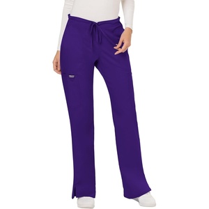 image:imageCherokee Scrubs for Women Mid Rise Moderate Flare Drawstring Pant with 5 Pockets Ultra Soft amp Breathable Fabric  WW120Grape