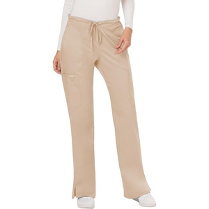 image:imageCherokee Scrubs for Women Mid Rise Moderate Flare Drawstring Pant with 5 Pockets Ultra Soft amp Breathable Fabric  WW120Khaki