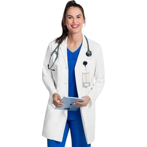image:imageCherokee White Lab Coat Women 33 amp 35 Long Sleeve Medical CoatWhite