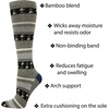 image:imageCherokee Knee High Compression Socks 1520 mmHg Support Cushioned Sole 1 Pair Pack Unisex Fit  MLXSUPPORTBespeckled